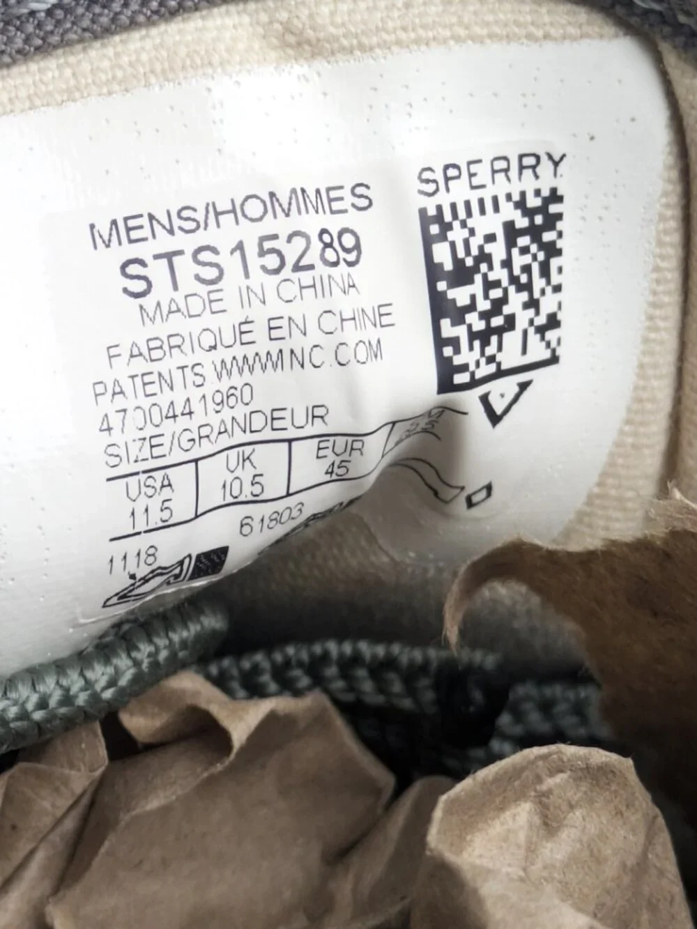 Mens Sperry Cutter CVO Grey Sneakers| Sz. 11.5 | SAME DAY SHIP!